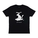 Joost Swarte // Kat Vis Vogel - T-shirt - Zwart